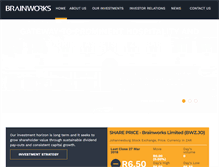 Tablet Screenshot of brainworkscapital.com